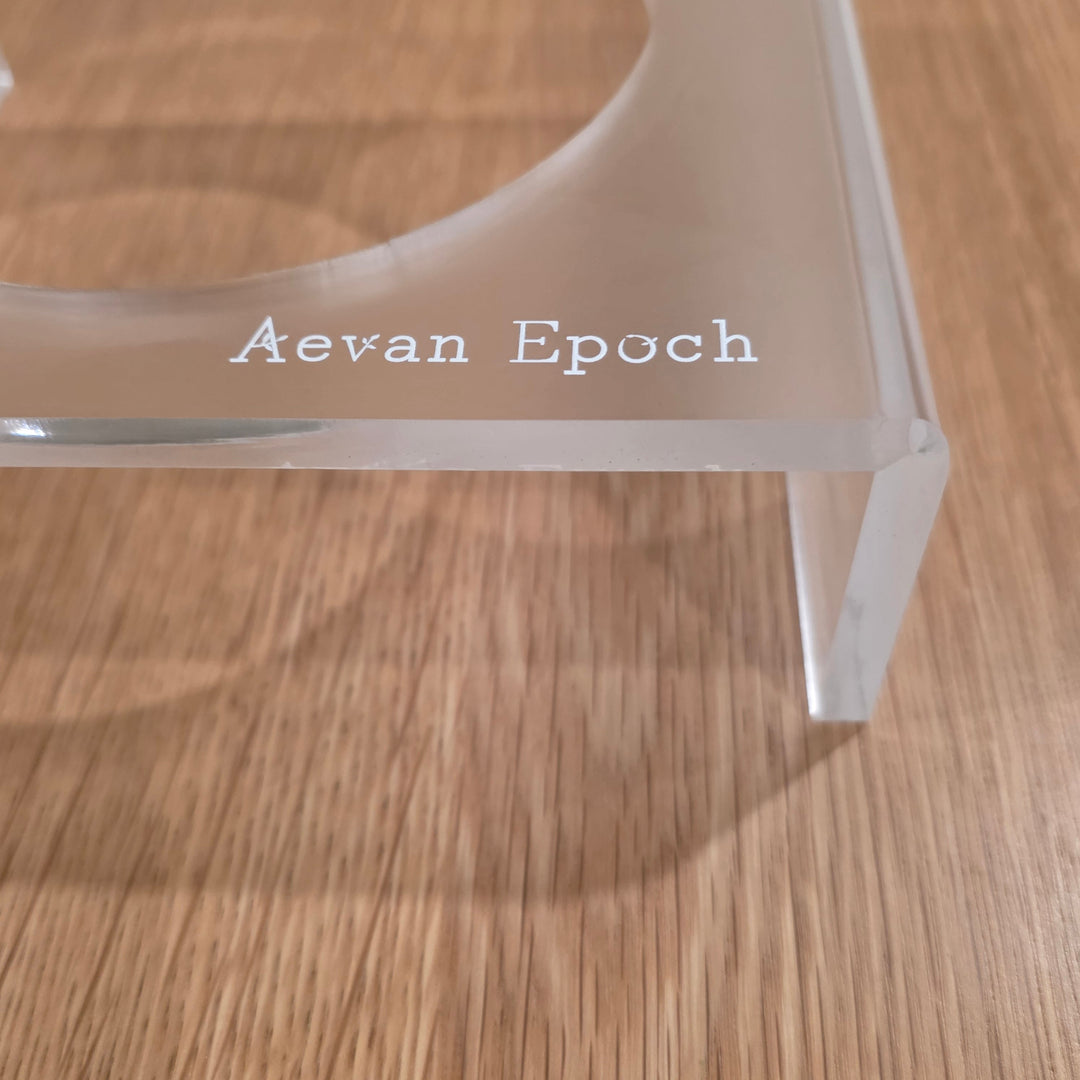 Aevan Epoch Frosted Acrylic Pet Bowl Stand