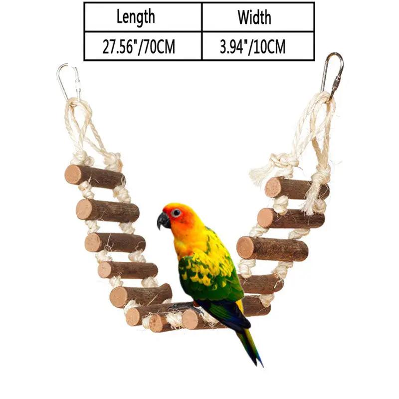 Non-Toxic Eco-Friendly Wood Parrot Nibble Toy With Colorful Beads by Sell My Stuff