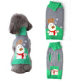 Load image into Gallery viewer, Pet dog clothes christmas pompom christmas small showing a cute dog sweater with snowman design.
