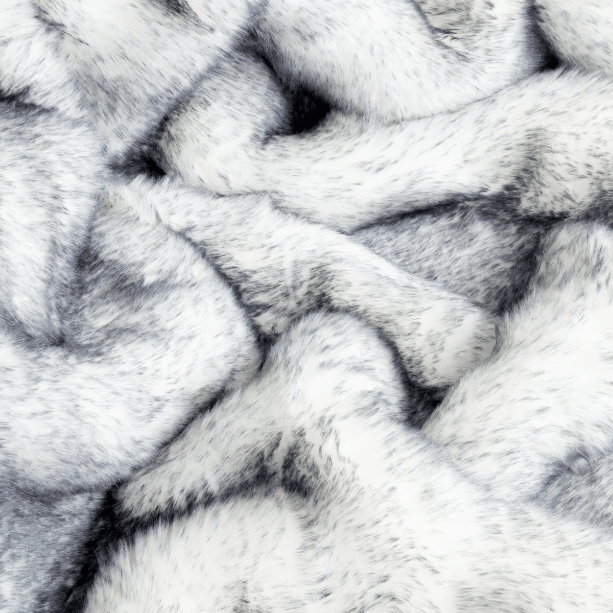 PupProtector Luxe Faux Fur Blanket for dogs, Arctic Fox white-gray faux fur, ultra plush