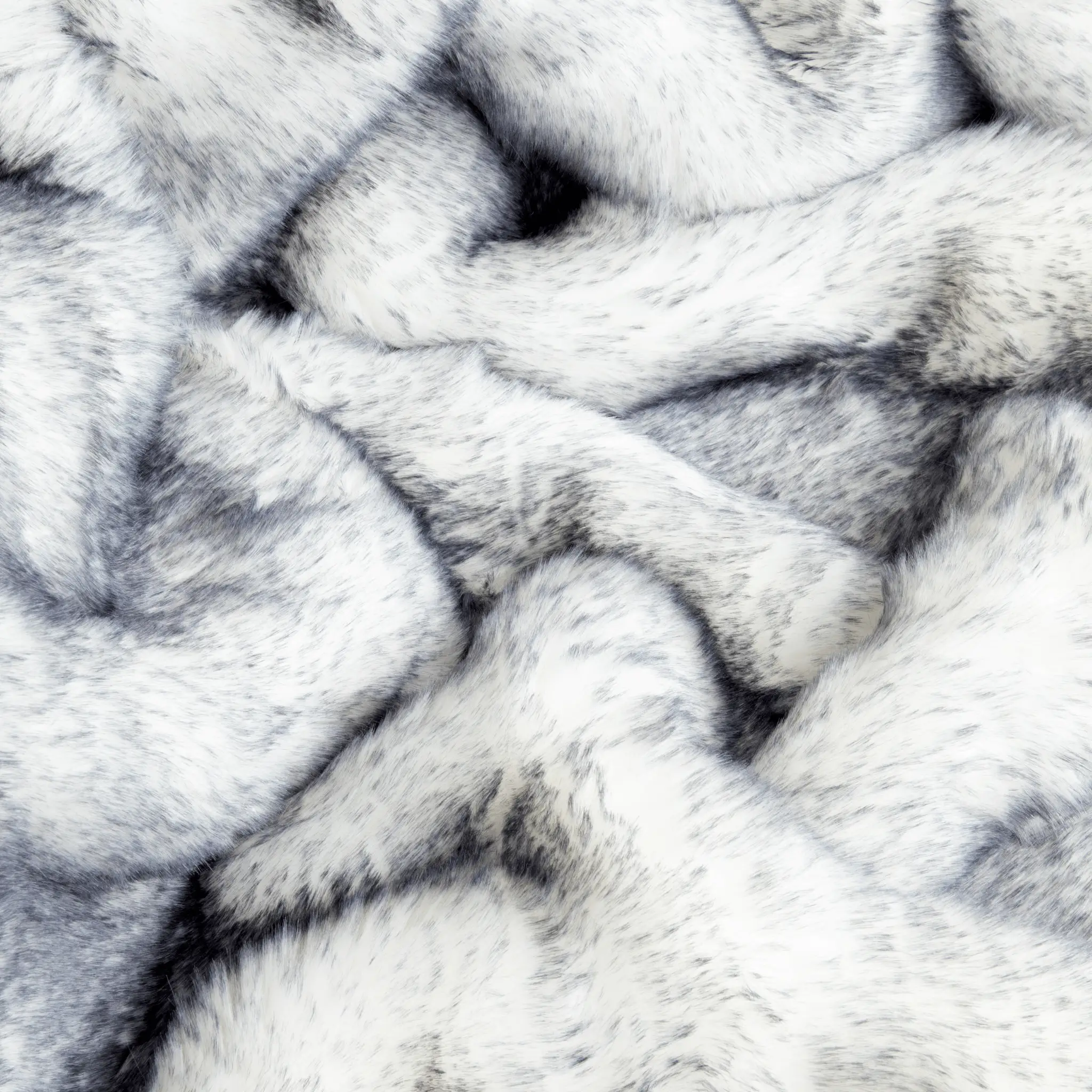 PupProtector Luxe Faux Fur Blanket for dogs, Arctic Fox white-gray faux fur, ultra plush