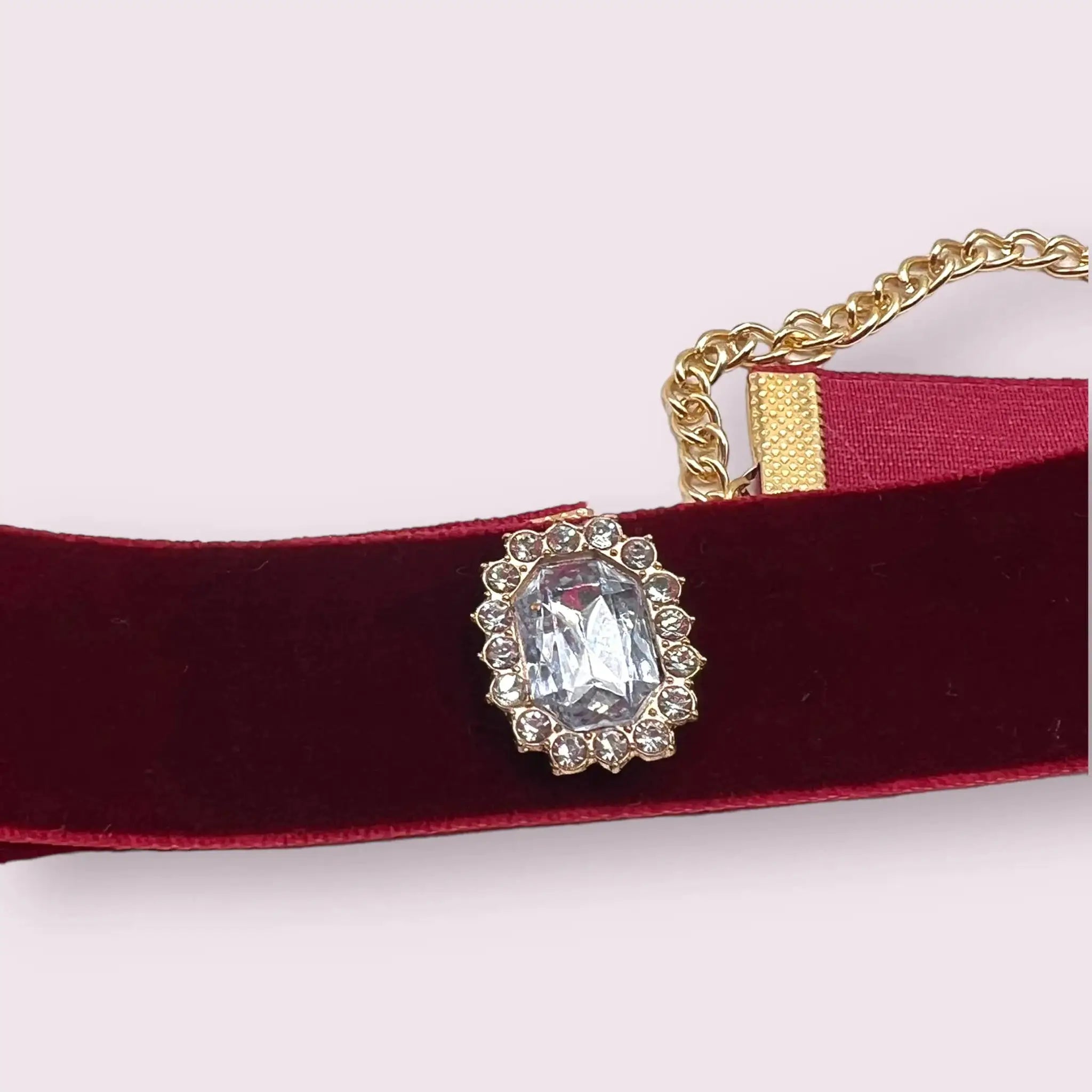 Luxurious Velvet Crystal Dog Collar - from Bark Fifth Avenue