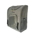 Carica l'immagine nel visualizzatore della galleria, Mr. Peanut's Aspen Series airline-compliant backpack pet carrier in gray fabric.
