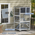 Load image into Gallery viewer, Catio outdoor cat enclosure on wheels, gray metal with mesh doors by For Animals, With Love
