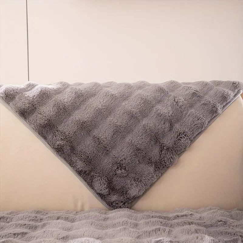 Molly Mutt Couch Cover by topspet, soft gray plush sofa protector