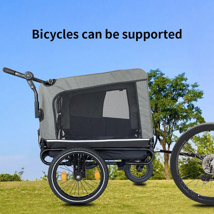 Foldable Dog Bike Trailer &amp; Stroller – photo 9