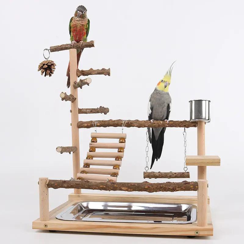 Sichuan Pepper Parrot Climbing Training Platform Natural Solid Wood Frame Set With Size 37 26 45 by Sell My Stuff