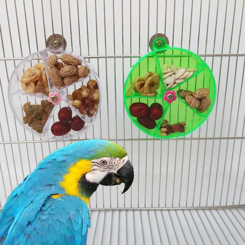 Parrot Supplies Premium Acrylic Foraging Wind Wheel Toy Green 25cm by Sell My Stuff