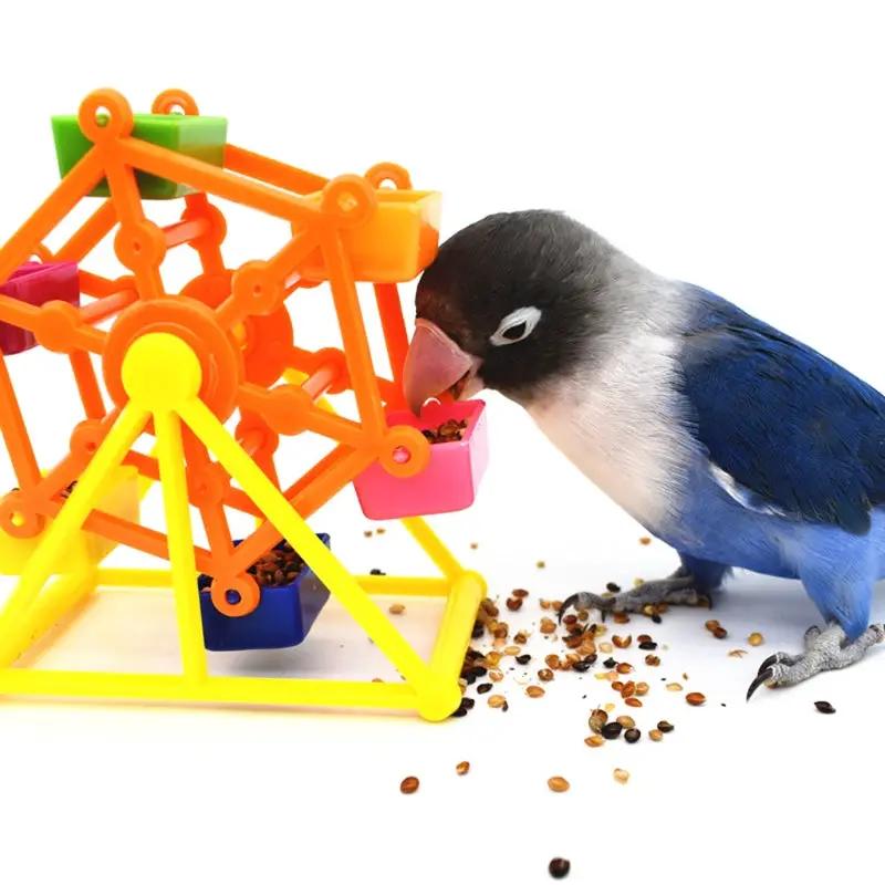 FeatherFun Colorful Windmill Parrot Foraging Toy by For Animals, With Love