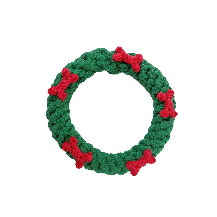 Christmas Cotton Rope Dog Toy Set – 5 or 6 Pieces – photo 3