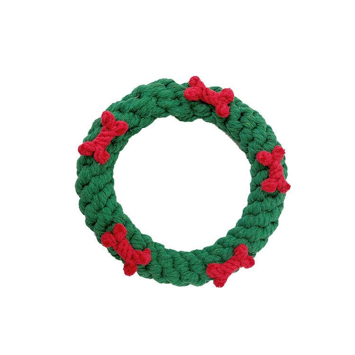 Christmas Cotton Rope Dog Toy Set – 5 or 6 Pieces – photo 3