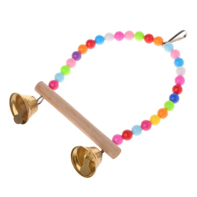 Qianyun Wooden Parrot Ladder Climbing Station With Hook And Bells by Sell My Stuff