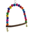 Load image into Gallery viewer, Premium Natural Wood Bird Cage Climbing Ladder Swing With Bells by Sell My Stuff
