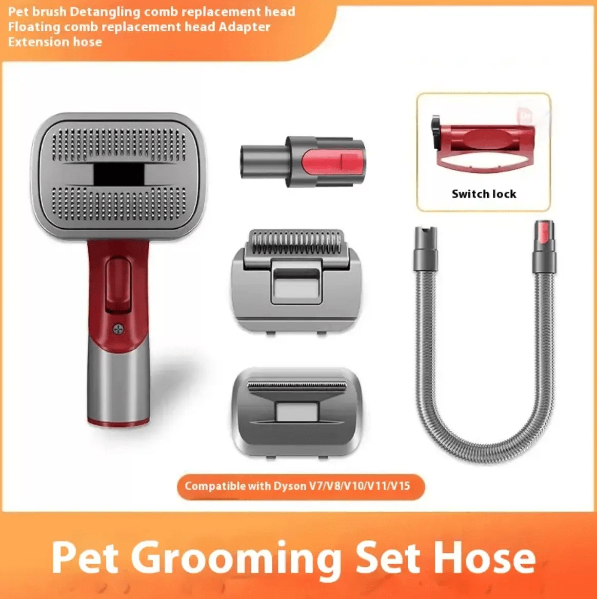 Premium Full Series Pet Shaver Comb With Integrated Hair Suction Head For Dogs And Cats by For Animals, With Love