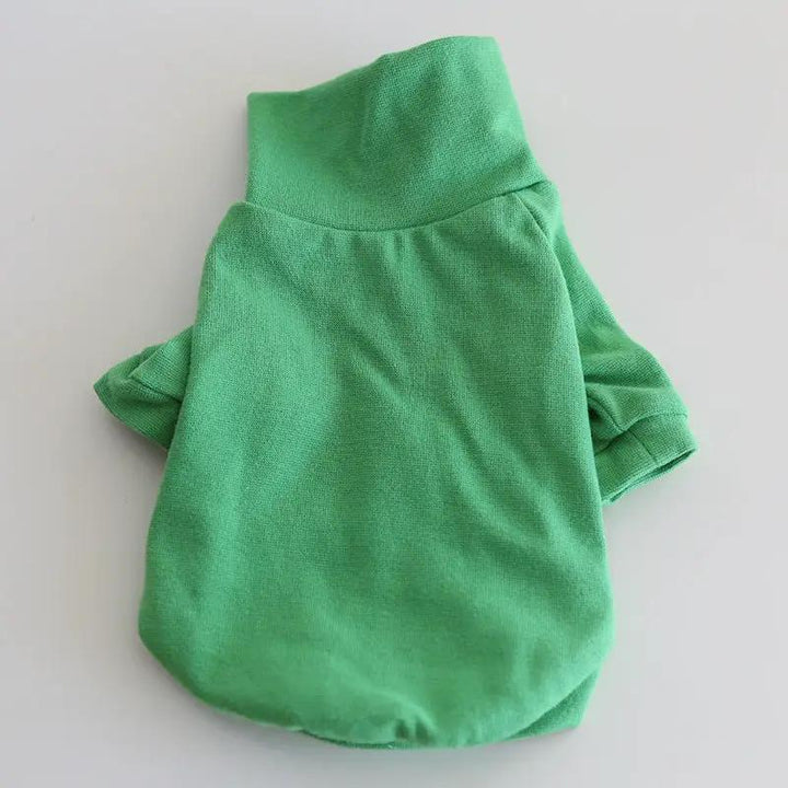 SOCKPET small dog spring solid color two-legged sweater, green knit