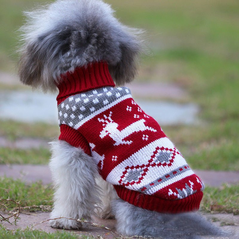 Holiday Knit Turtleneck Dog &amp; Cat Sweater
