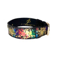 Load image into Gallery viewer, Snake collar by Allysa Payne Beverly Hills with iridescent rainbow pattern and gold hardware
