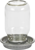 Cargar la imagen en la vista de la galería, PoultryPro Galvanized Mason Jar Baby Chick Feeder And Waterer Set With Glass Jars For Brooder Use by Paw and Tail Supply
