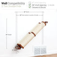 Carica l'immagine nel visualizzatore della galleria, Cat Scratcher by Catastrophic Creations; wall-mounted, slanted sisal rope with wood ends
