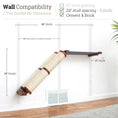 Carica l'immagine nel visualizzatore della galleria, Slanted Cat Scratcher for Wall by Catastrophic Creations; beige rope-wrapped ramp
