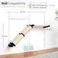 Carica l'immagine nel visualizzatore della galleria, Slanted wall-mounted cat scratcher by Catastrophic Creations with beige sisal wrap
