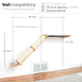 Carica l'immagine nel visualizzatore della galleria, Slanted Cat Scratcher for Wall with natural sisal rope, wall-mounted.
