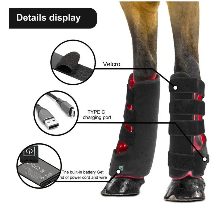 Equine Infrared Red Light Leg Wraps