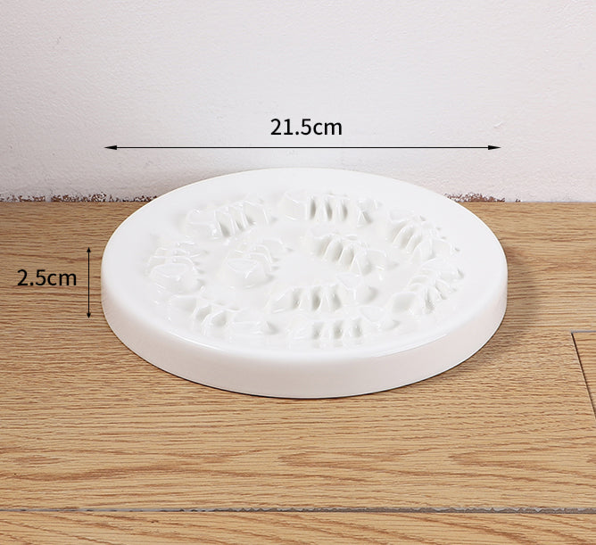 Ceramic plate diameter and height chart