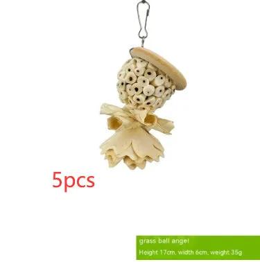 Parrot Natural Grass Ball Chewing Toy Reduces Stress And Boredom by Sell My Stuff