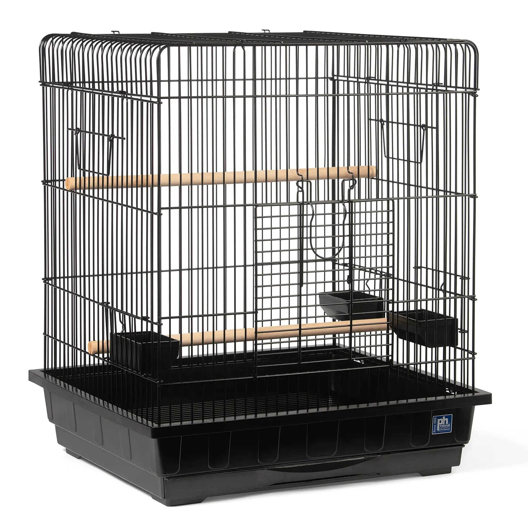 Prevue Pet Products Parrot Manor Metal Bird Cage with Plastic Base Removable Grill for Home or Travel - from For Animals, With Love