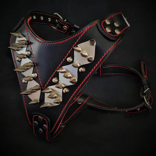 The "Steel" harness - Pet Collars & Harnesses from Bestia Dog Gear