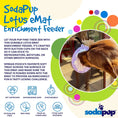Cargar la imagen en la vista de la galería, Lotus Design emat - Enrichment Lick Mat For Dogs and Cats - With Suction Cups | USA Made by SodaPup/True Dogs, LLC
