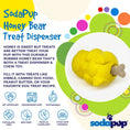 Cargar la imagen en la vista de la galería, Honey Bear Durable Rubber Treat Dispenser Dog Toy
