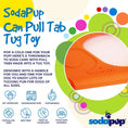 Load image into Gallery viewer, Pop Top Rubber Tug Toy for Interactive Play | Heavy Chewers | USA Made | SodaPup
