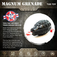 Cargar la imagen en la vista de la galería, USA-K9 Magnum Grenade - Black Magnum Rubber Chew Toy for Extreme Chewers | USA Made
