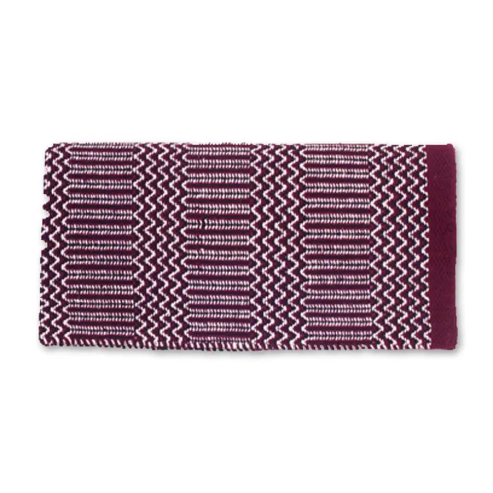 Mayatex Double Weave Saddle Blanket 32x64 Acrylic Blend Burgundy by Mayatex