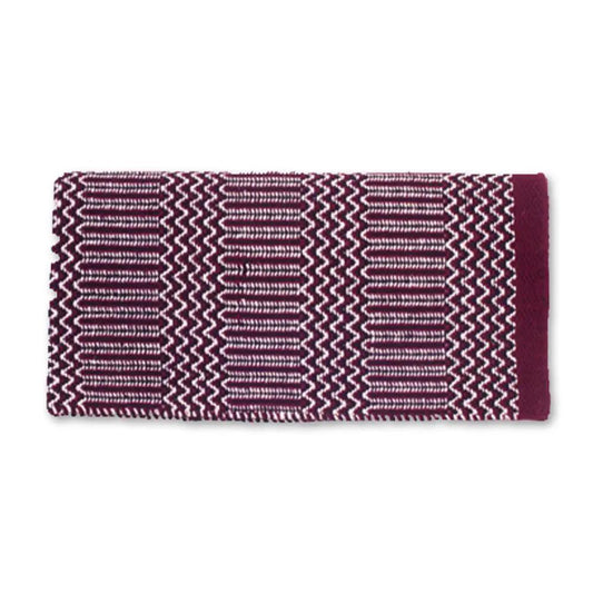 Mayatex Double Weave Saddle Blanket 32x64 Acrylic Blend Burgundy by Mayatex