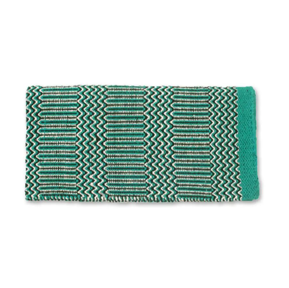Mayatex Double Weave Saddle Blanket Acrylic Blend Teal 32x64 Inches by Mayatex