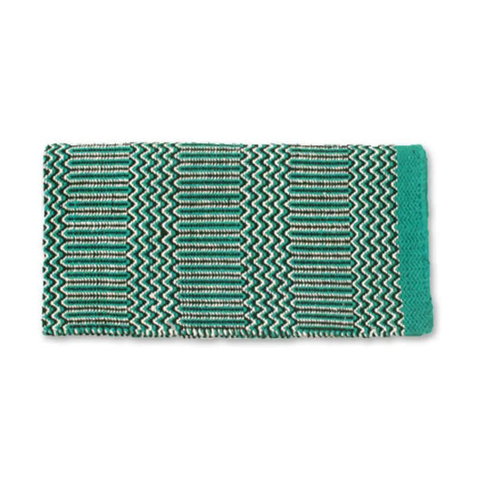 Mayatex Double Weave Saddle Blanket Acrylic Blend Teal 32x64 Inches by Mayatex