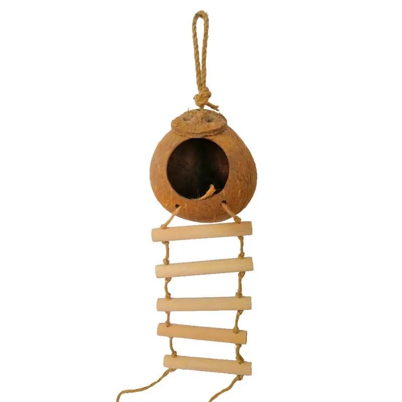 EcoLuxe Natural Coconut Bird Nest Parrot Climbing Toy 6 Cm Scale by Sell My Stuff
