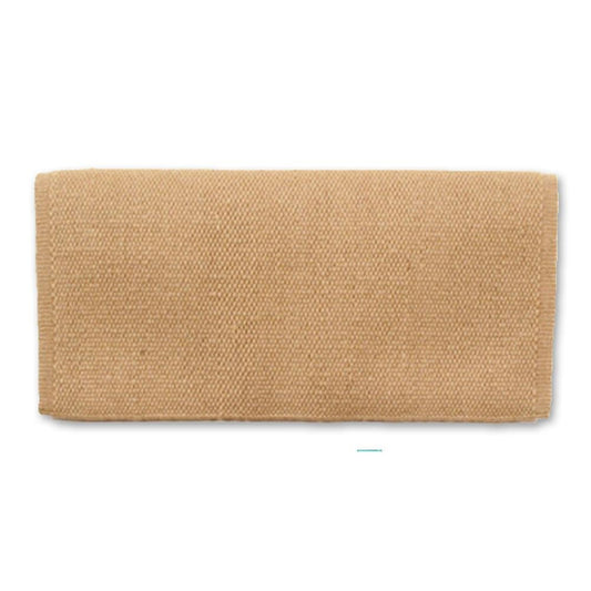 1314-23 San Juan Solid Sand 36x34 New Zealand Wool Saddle Blanket by Mayatex