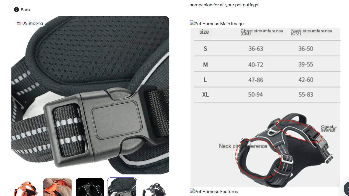 All-Weather Comfort Pet Harness by For Animals, With Love
