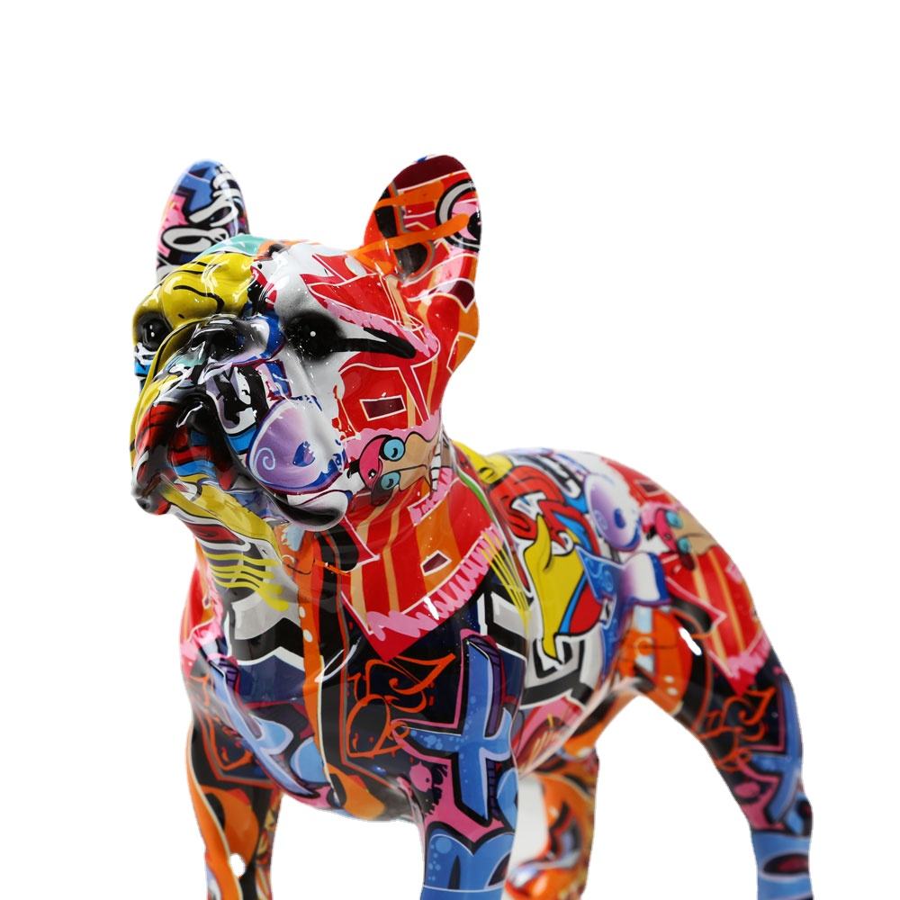 Graffiti French Bulldog Statue – photo 4