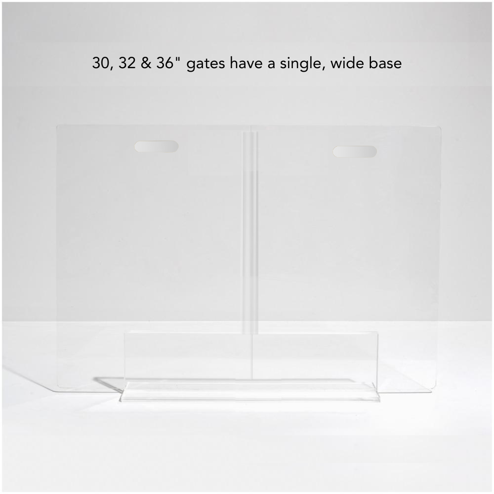Hiddin Clear Acrylic Panel Pet Gate – Freestanding, 30 in High