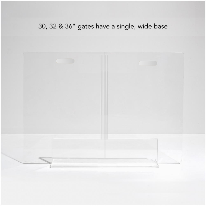 Hiddin Clear Acrylic Panel Pet Gate – Freestanding, 30 in High