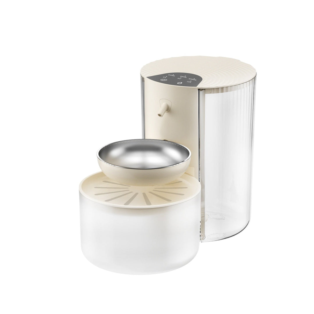 Cream dispenser with stainless steel bowl