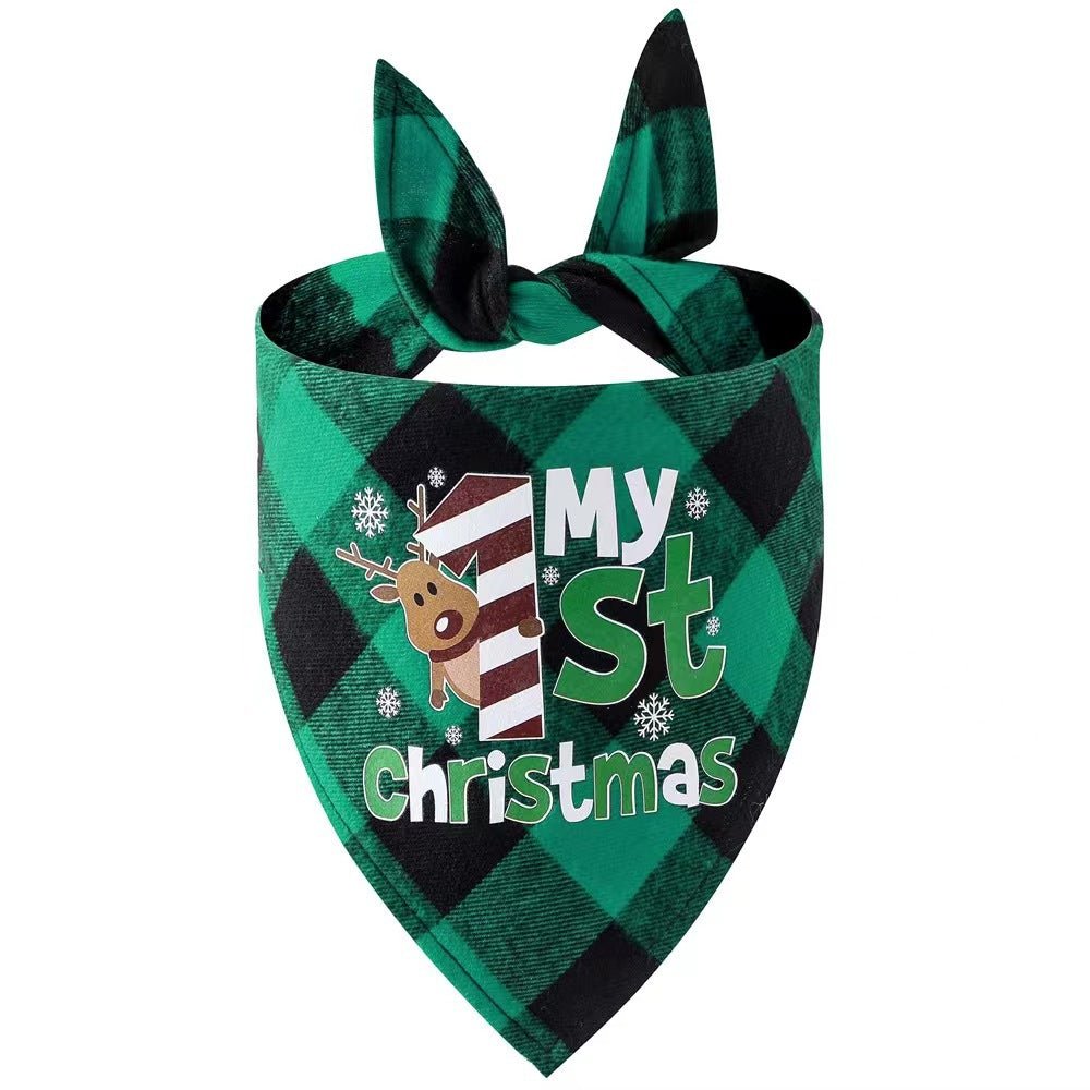 Christmas Plaid Dog &amp; Cat Bandana – photo 11