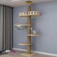 Bild in Galerie-Betrachter laden, Solid Wood Column Cat Climbing Frame Modular Multi Level Tower by Sell My Stuff
