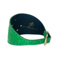 Load image into Gallery viewer, Emerald green snake collar by Allysa Payne Beverly Hills featuring a gold-tone buckle
