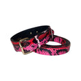 Gallery viewerに画像を読み込む, Classic Collar & Leash Set By Brand In Fuchsia Snake by Allysa Payne Beverly Hills
